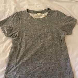 J. Crew Heather Gray Pocket Tee
